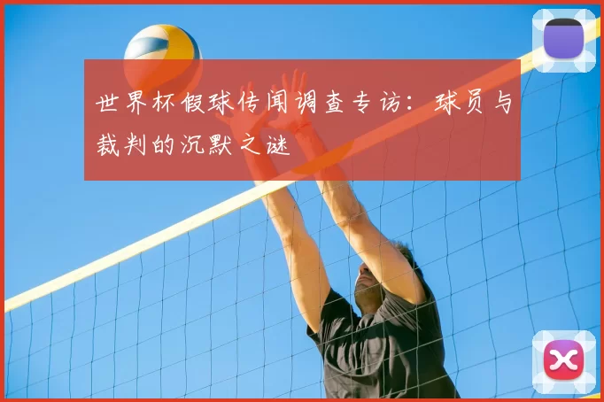 世界杯假球传闻调查专访：球员与裁判的沉默之谜